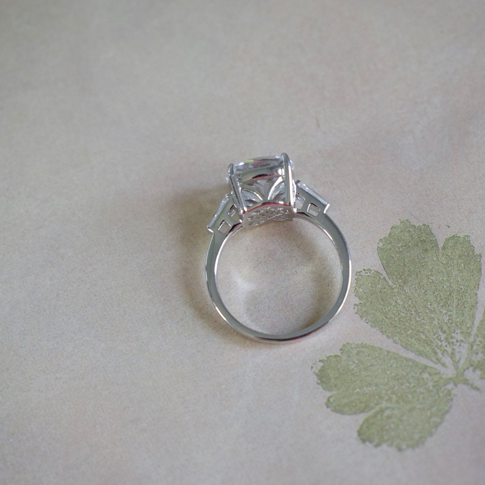 925 SS & Cubic Zirconia Size 7 - Picture 7 of 12